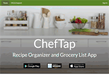 Tablet Screenshot of cheftap.com